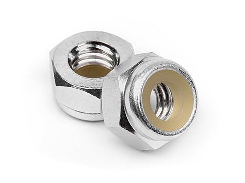 HPI Aluminum Lock Nut M4 (Silver/10Pcs)