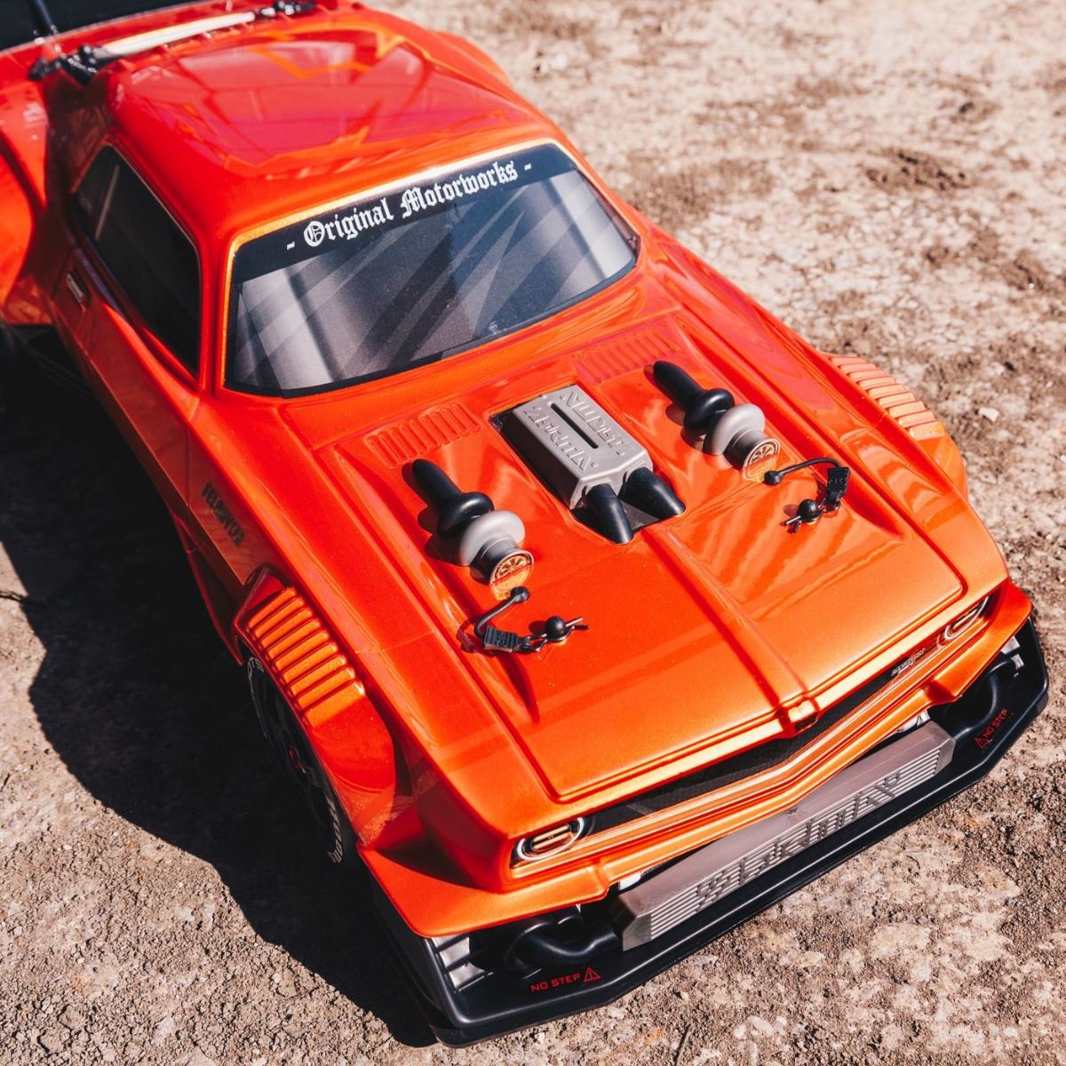 Arrma Felony 1/7 6S BLX Resto-mod Muscle Car Orange - ARA7617V2T2