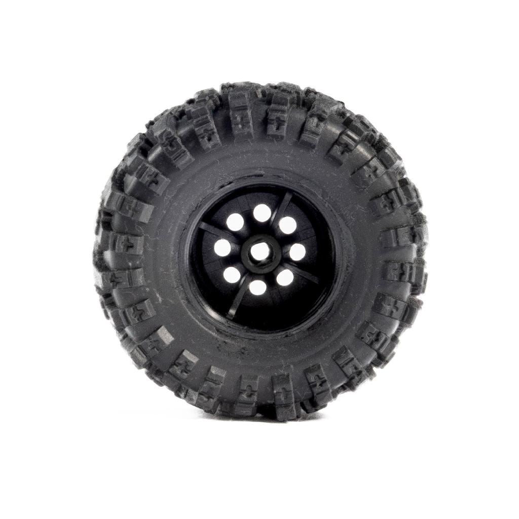 Pro-Line 1/30 Baja Pro X Front/Rear Mounted Chrome Beast Tires (4): A