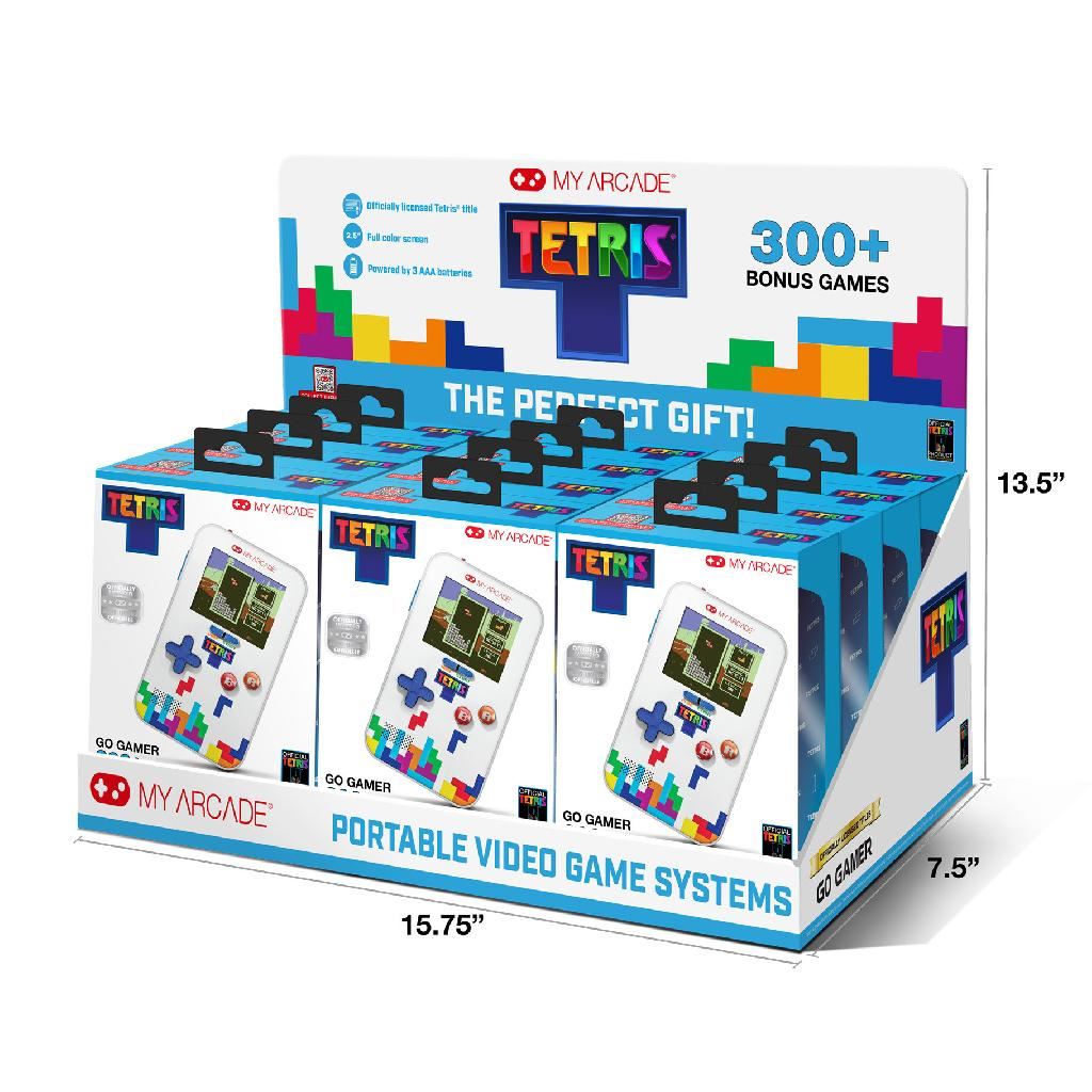 My Arcade (Parent) Tetris Go Gamer Portable Video Game System - Retail Display Tray (Includes 12 Pcs Of Dgun7029)