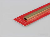 KS 12" Rectangular Brass Tube 5/32" x 5/16" (Pk1) 0.14 Wall