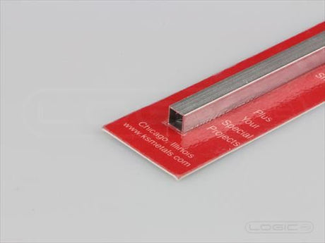 KS 12" Square Aluminium Tube 7/32" (Pk1) .014 Wall