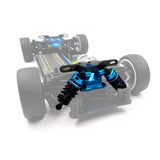 Yeah Racing Aluminium Gearbox Cover w/Carbon Damper Mount for Tamiya TT02