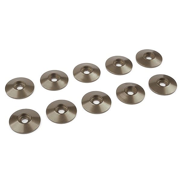Corally Aluminium Washer For M3 Button Head Screws Od=15mm Gun Metal 10Pcs