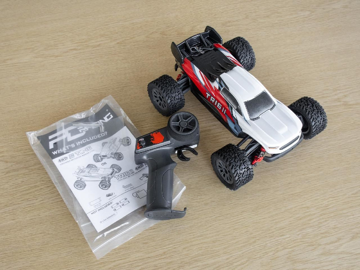 Pd Racing Tr16Ii Brushed Rc Truggy (Red, Blue & White)