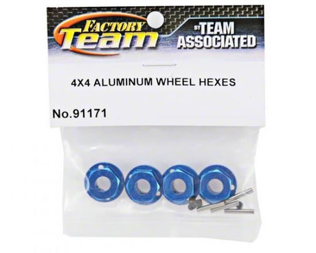 TEAM ASSOCIATED SC10 4x4 FT ALUMINIUM WHEEL HEXES (4)