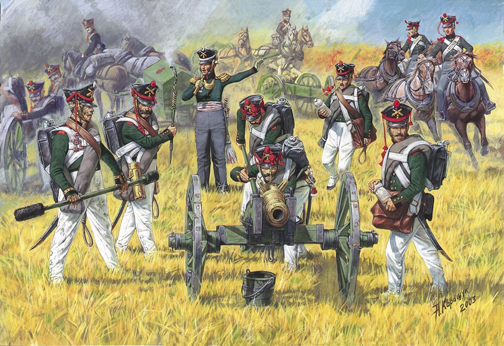 Zvesda Russian Foot Artillery 1812-1815