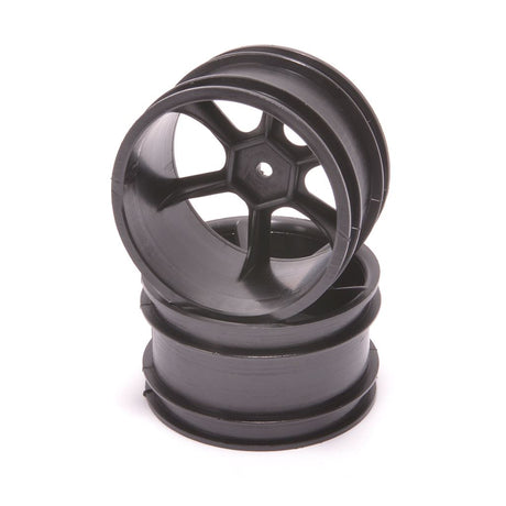 Jc 6 Spoke 2.2 Rear Black Wheel Cat/Coug 2K Pr