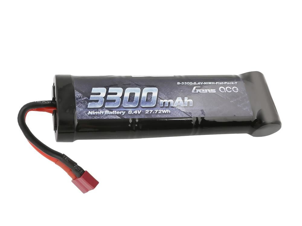 Gens Ace NiMH 8.4V Flat 3300mAh with T-Type