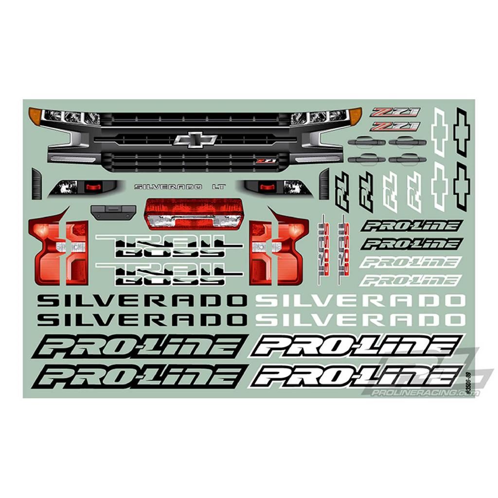 Proline 1/10 2019 Chevy Silverado Z71 Trail Boss Clear Body: Stamped