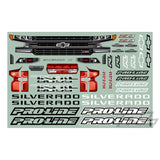 Proline 1/10 2019 Chevy Silverado Z71 Trail Boss Clear Body: Stamped