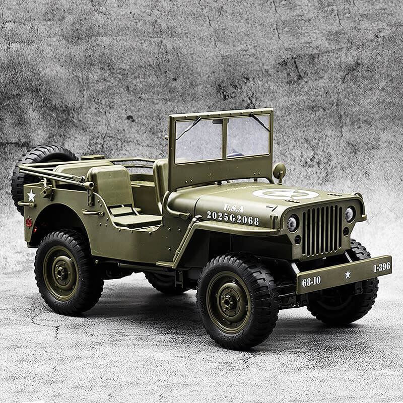 E-Zee Rc 1/10 4Wd Rc Willys Jeep With Led Lights