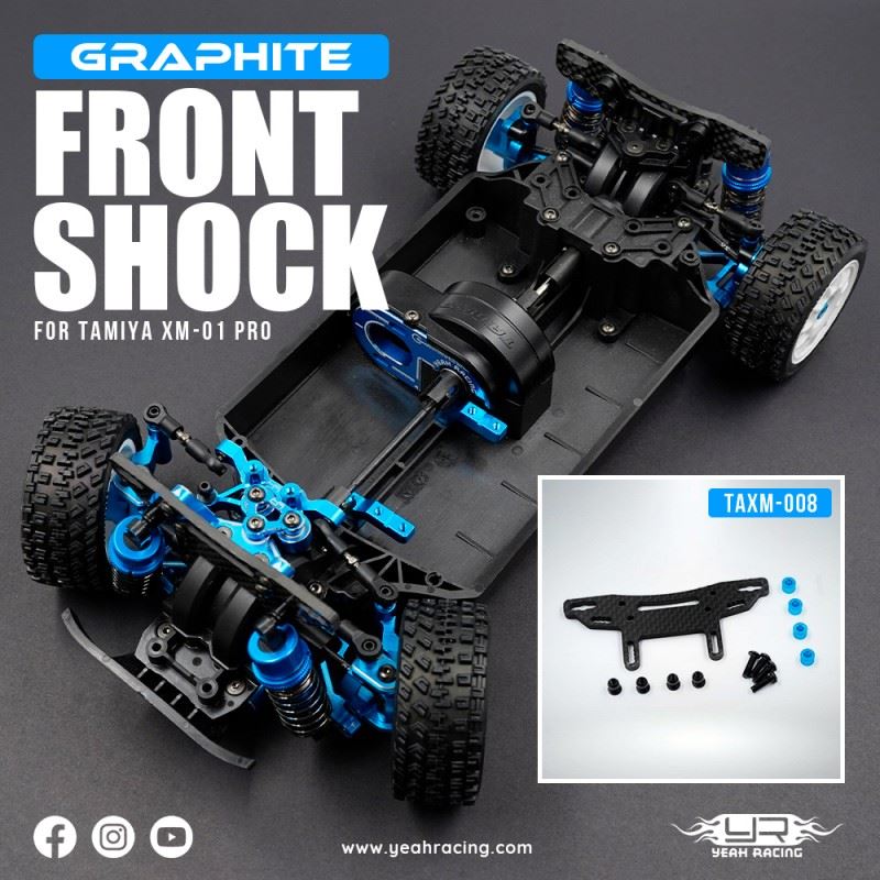 Yeah Racing Graphite Front Shock Tower For Tamiya Xm-01 Pro