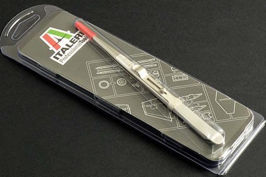 Italeri Fine Serrated Locking Tweezers 160