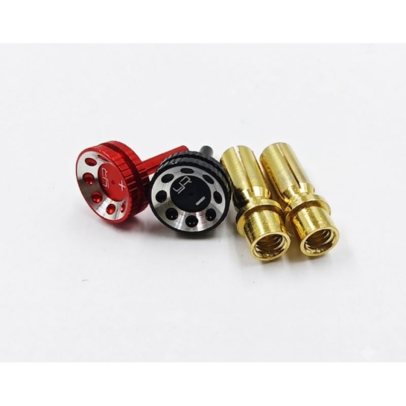 Yeah Racing Adjustable Bullet Plug Grips W/5Mm Bullets