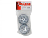 Traxxas Wheels, Sct Satin Chrome, Beadlock Style, Dual Profile (2.2"