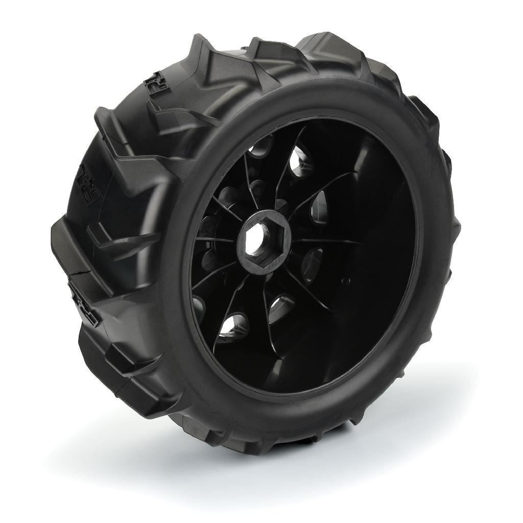 Proline 1/6 Dumont Sand/Snow Tires F/R 5.7In Tires Mtd 24mm Black Rai