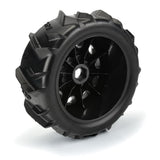 Proline 1/6 Dumont Sand/Snow Tires F/R 5.7In Tires Mtd 24mm Black Rai