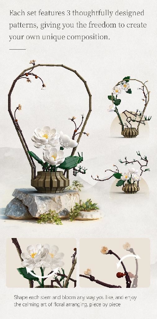 Cada Oriental Floral Art: Winter - 990 Pcs