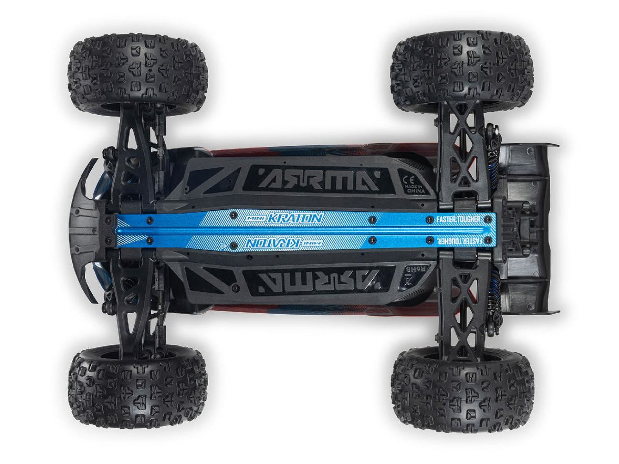 Arrma 1/16 Mini Kraton 3S Dsc 4X4 Rtr With Batt/Charg, Red/Blue