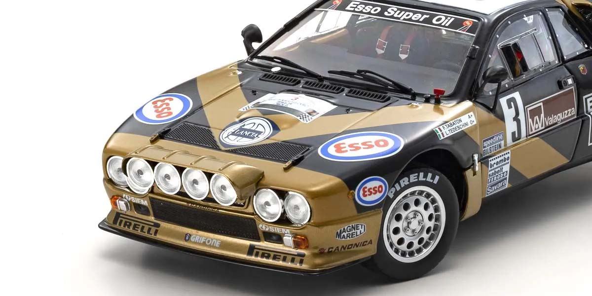 Kyosho 1:18 Lancia Rally 037 F.Tabaton Targa Florio 1985 Esso Nr.3