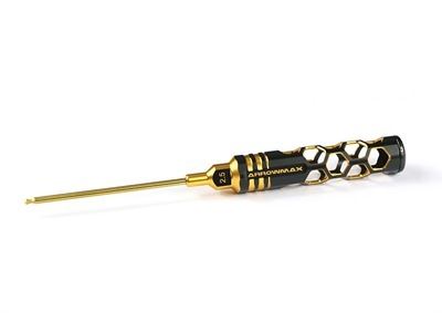 Arrowmax Ball Driver Hex Wrench 2.5x100 Black Golden