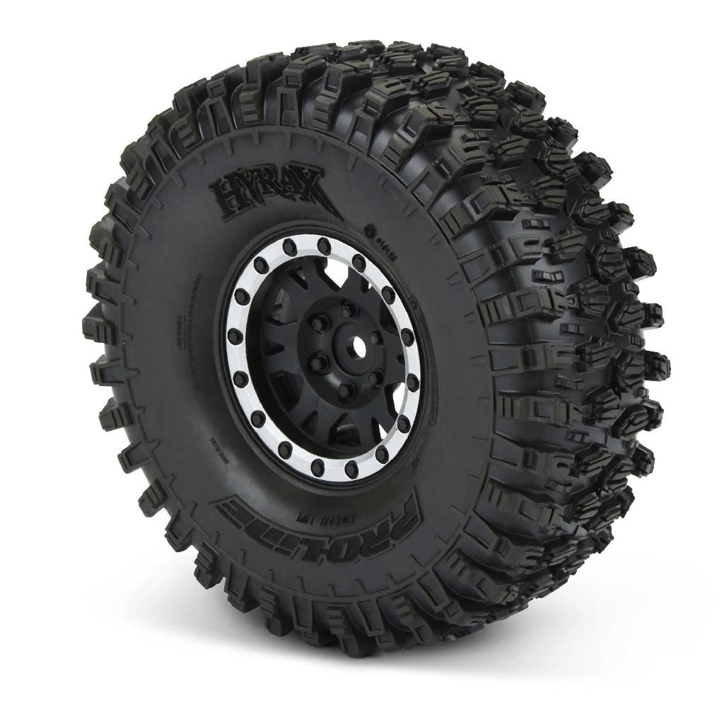Proline 1/10 Hyrax Predator F/R 1.9In Mounted 12mm Blk/Slvr Impulse (