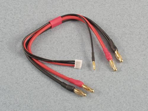LOGIC Charge Lead : 4mm~4mm Gold (2mm Gold Balance) 22AWG 300mm