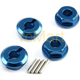 Yeah Racing Aluminum Wheel Adaptor Set 4pcs with pins (DB) for Team Associated SC10 4X4