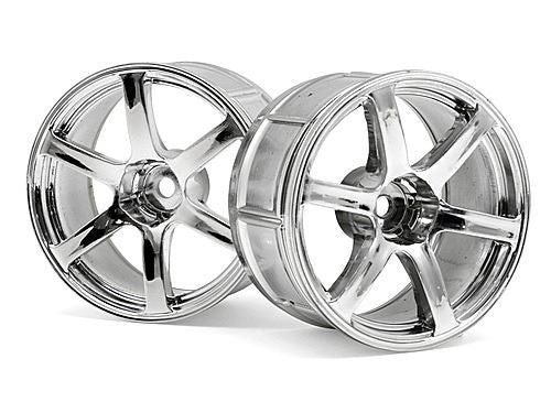HPI Lp32 Wheel Yokohama Avs Model T6 Chrome (2Pcs)