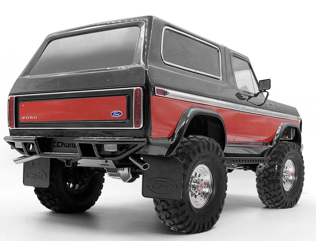 RC4WD RANCH REAR STEP BUMPER FOR TRAXXAS TRX-4 '79 BRONCO RANGER XLT (BLACK)