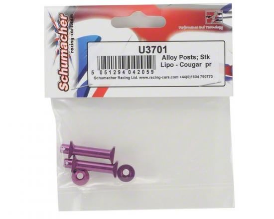 Schumacher Alloy Posts; Stick LiPo - Cougar SV pk2