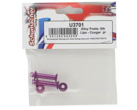 Schumacher Alloy Posts; Stick LiPo - Cougar SV pk2