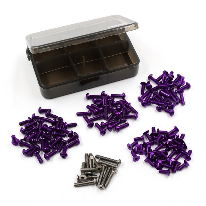 Yeah Racing 7075 Aluminum & Titanium Screw Assorted Set W/Box For Reved Rdx