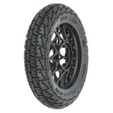 Pro 1/4 Hot Lap Mx S3 Front Tire Mtd Black Supermoto Wheel: Prom