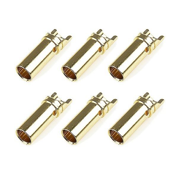Corally Bullit Connector 3.5mm Female Gold Plated Ultra Low Resistance 6Pcs
