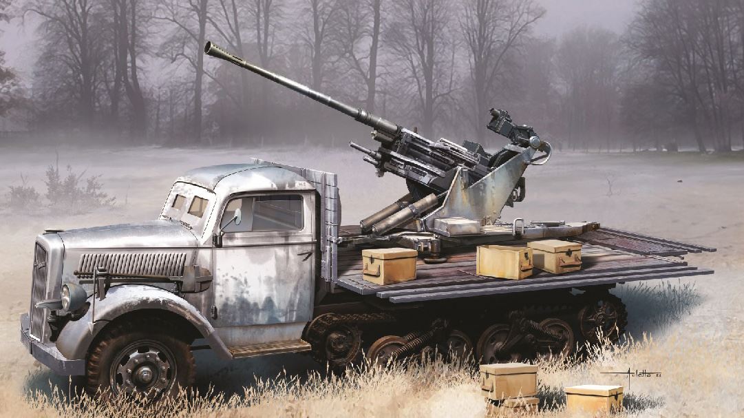 Dragon 1/35 Sd.Kfz.3A Maultier Half Track Mit 3.7Cm Flak 37