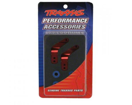 TRAXXAS Stub axle carriers, Rustl/Stamp/Band red-anodised 5x11mm BB