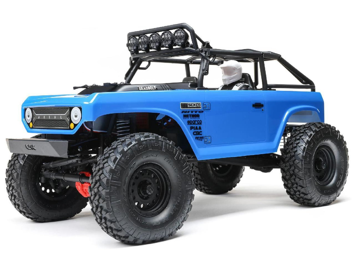 Axial 1/10 SCX10 II Deadbolt 4WD Brushed RTR, Blue
