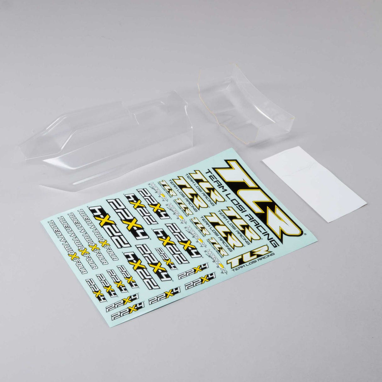 TLR Lightweight Body & Wing, Clear: 22X-4