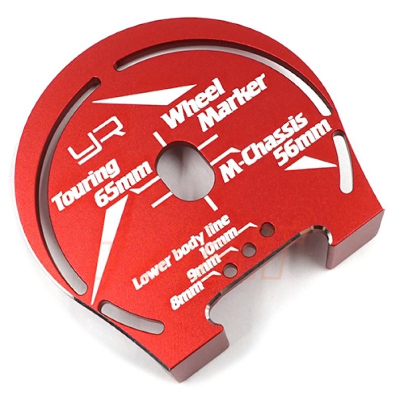 Yeah Racing Aluminum Wheel Well Marker For 1:10 Touring M-Chassis Red
