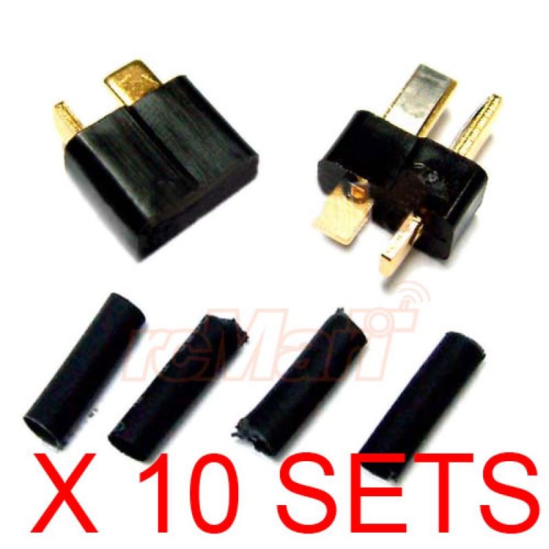 Yeah Racing Ultra T Plug Battery Plug 10 Pairs Set