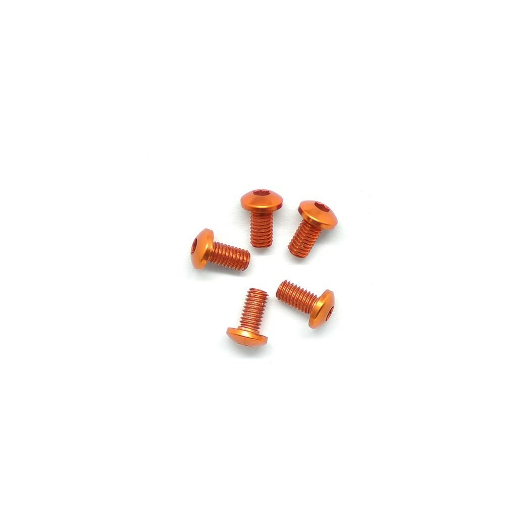 Alu Screw Allen Roundhead M3 x 6 Orange (5)