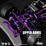 Yeah Racing Magenta Aluminum Conversion Kit For Tamiya Tt02 Purple