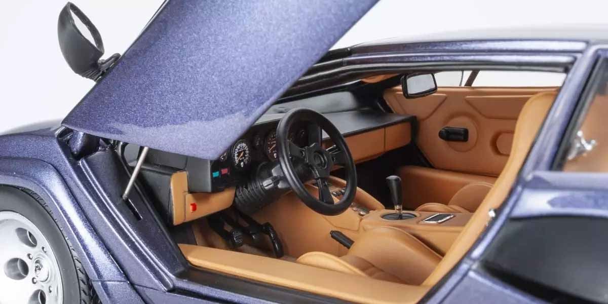 Kyosho 1:18 Lamborghini Countach Lp5000 Quattrovalvole Dark Blue