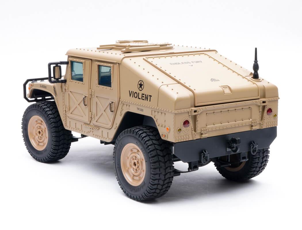 E-Zee Rc 1/16 4Wd Rc Hummer Military Truck - Desert Sand