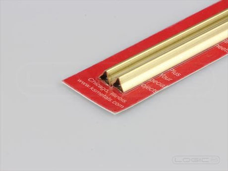 KS 300mm Shapes: Brass Triangle Tube (Pk2)