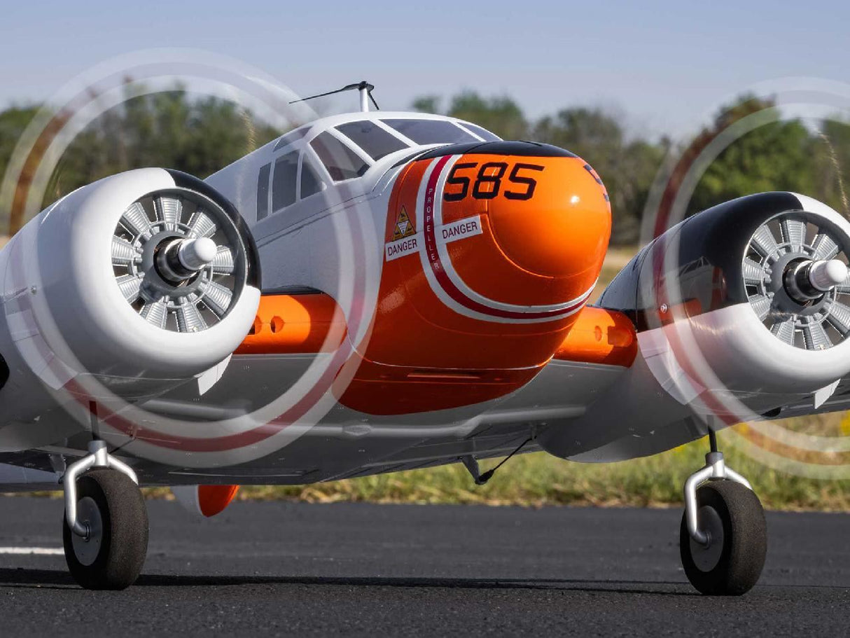 E Flite Beechcraft D18/Rc-45J 1.5M Pnp