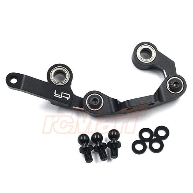 Yeah Racing Aluminum 7075 Ball Bearing Steering Set For Tamiya M08 Black