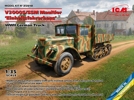 Icm V3000S/Ssm Maultier 'Einheitsfahrerhaus', Wwii German Truck
